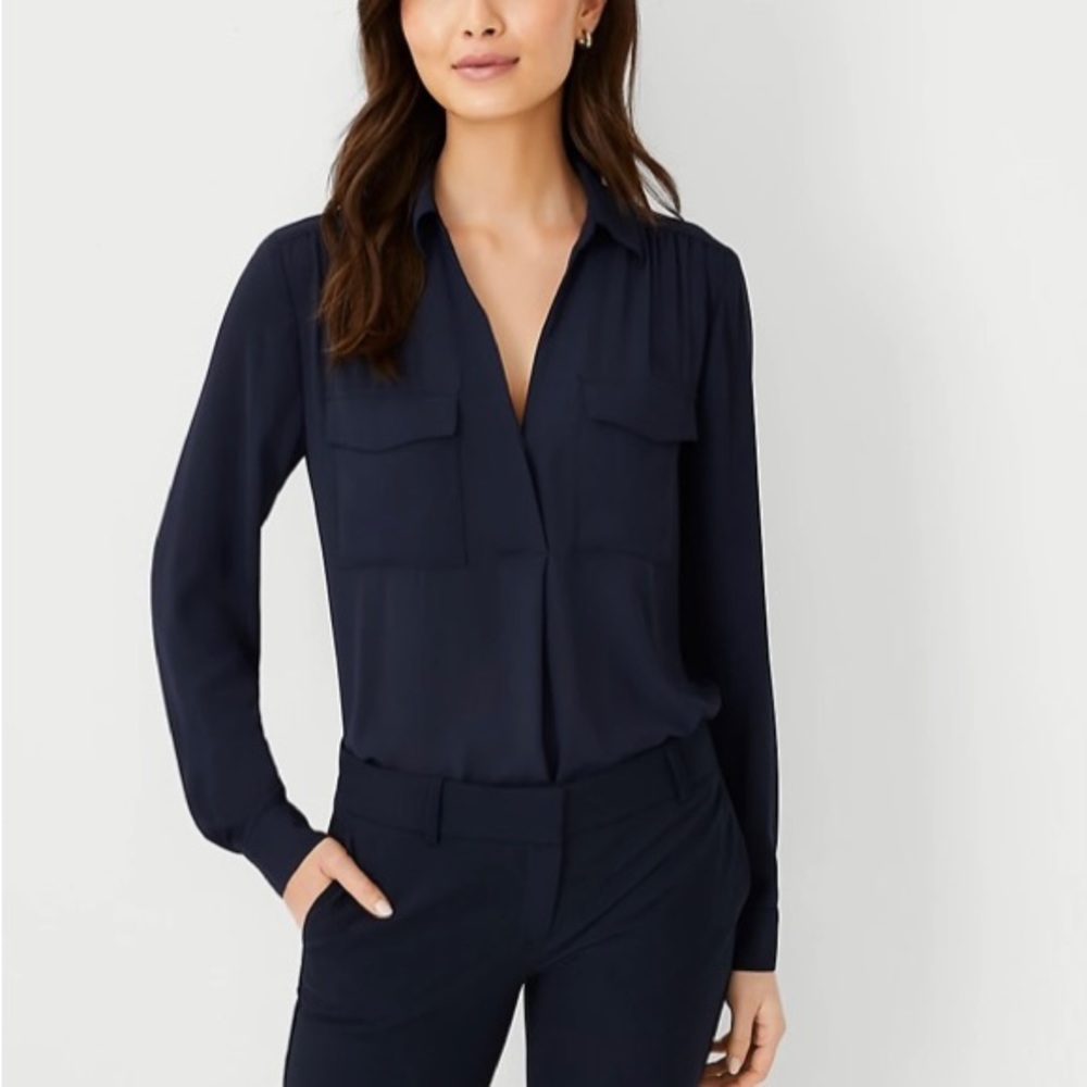 NWT Ann Taylor Camp Shirt - Small
